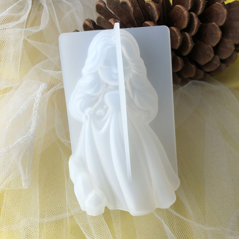 Candle Making Products - 3D Cute Princess Silicone Candle Mould
