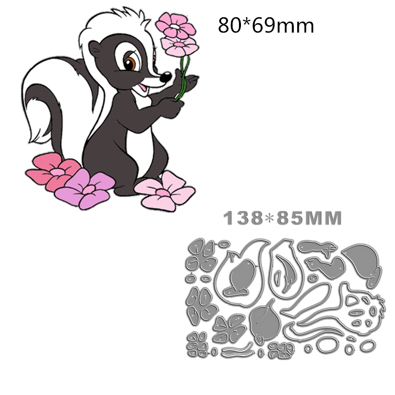 Candle Making For Kids - New Cartoon Skunk Girls Metal Cutting