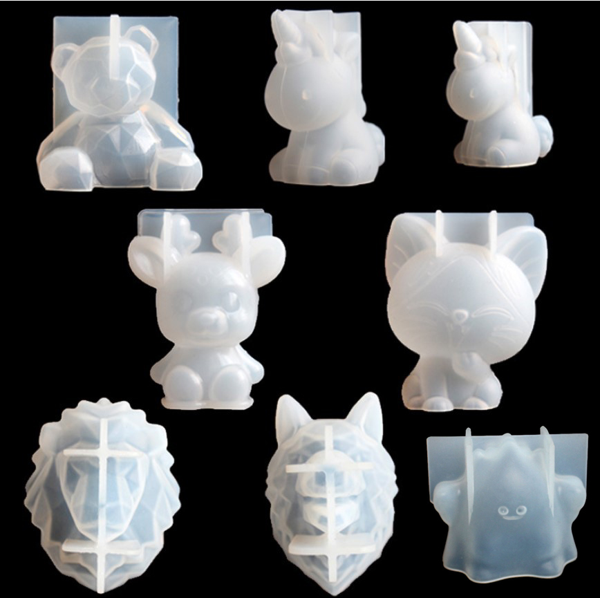 Candle Making Products - Transparent Unicorn Silicone Epoxy Resin Molds