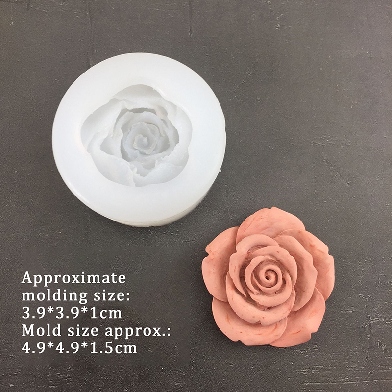 3D Rose Flower Shape Leaf Sili - Candle Making Products ulasan dan harga