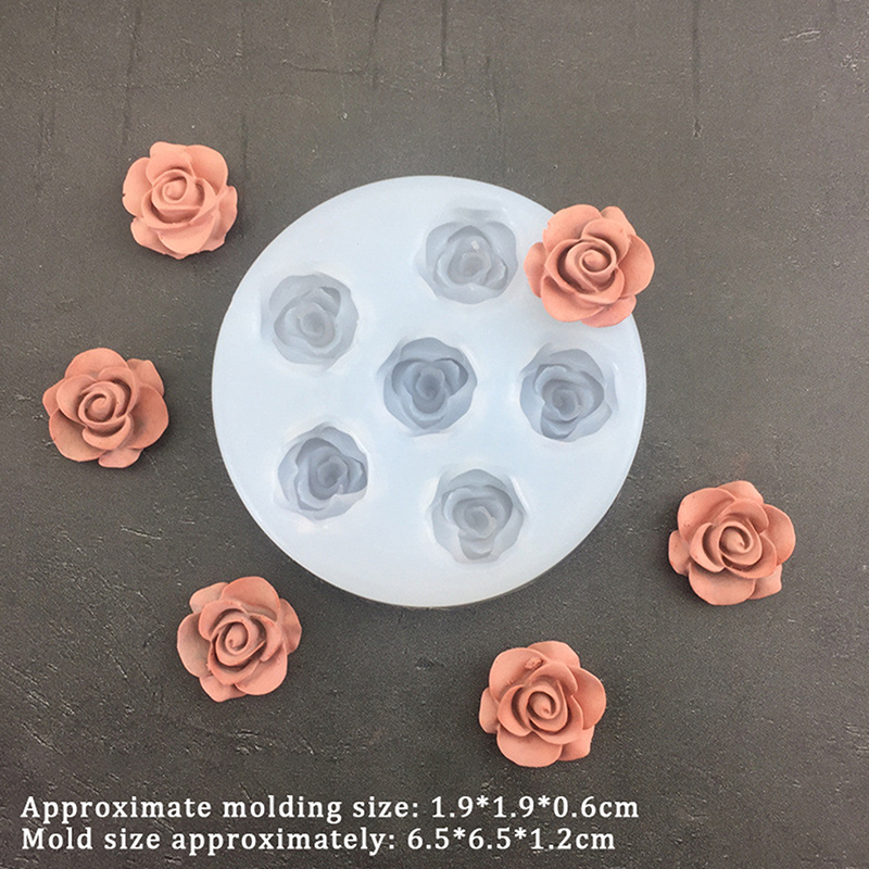 3D Rose Flower Shape Leaf Sili - Candle Making Products ulasan dan harga