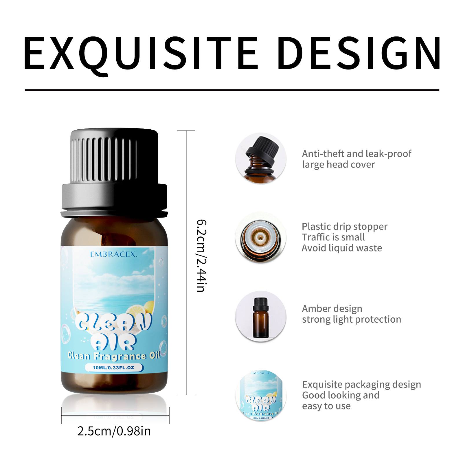 10ml Clean Air Essential Oil L - Candle Making Raw Material ulasan dan harga