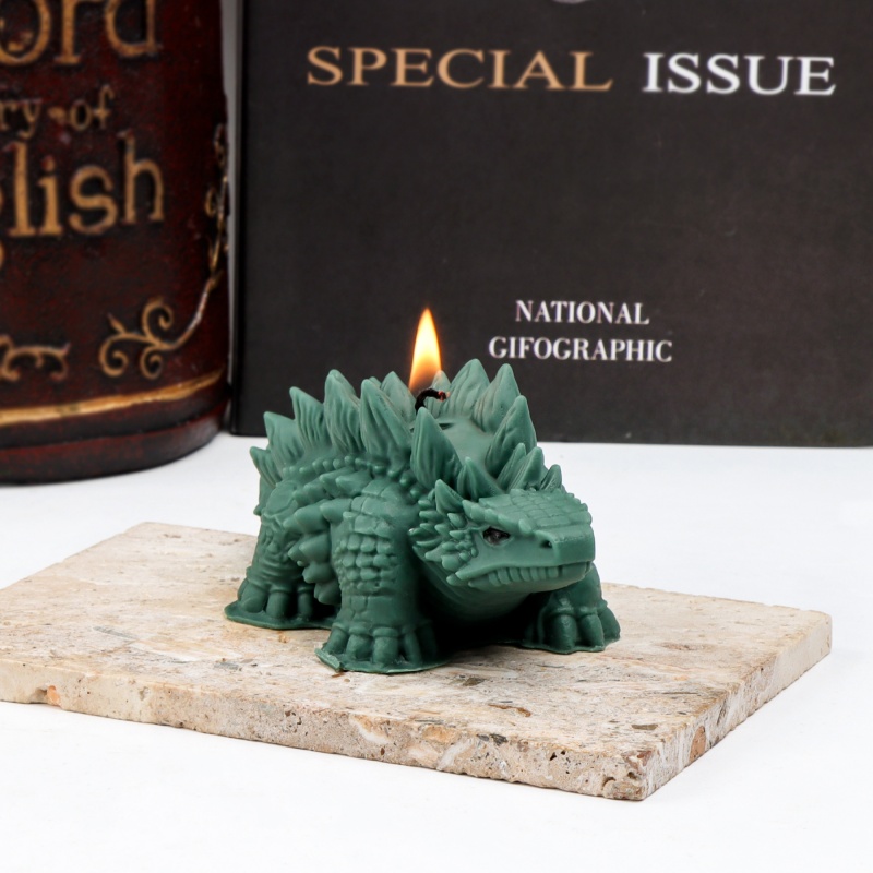 3D Spiked Dinosaur Silicone Ca - Candle Making For Kids ulasan dan harga