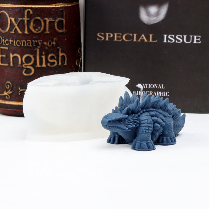 3D Spiked Dinosaur Silicone Ca - Candle Making For Kids ulasan dan harga