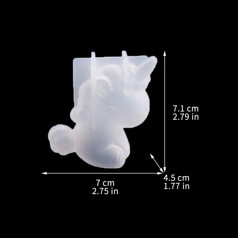 3D Geometric Silicone Unicorn  - Candle Making Products ulasan dan harga