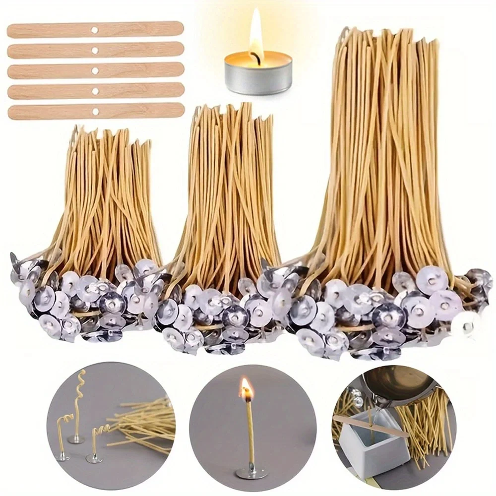 Candle Wicks 50 PCS 8 Inch Hem - Candle Making Kit Beeswax ulasan dan harga
