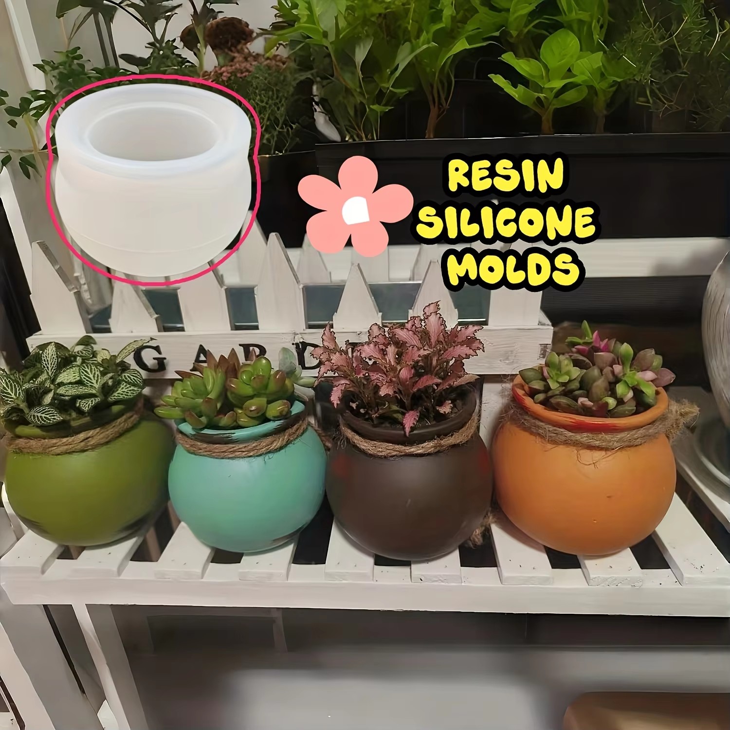 Silicone Flower Pot Molds, Res - Candle Making Essentials ulasan dan harga