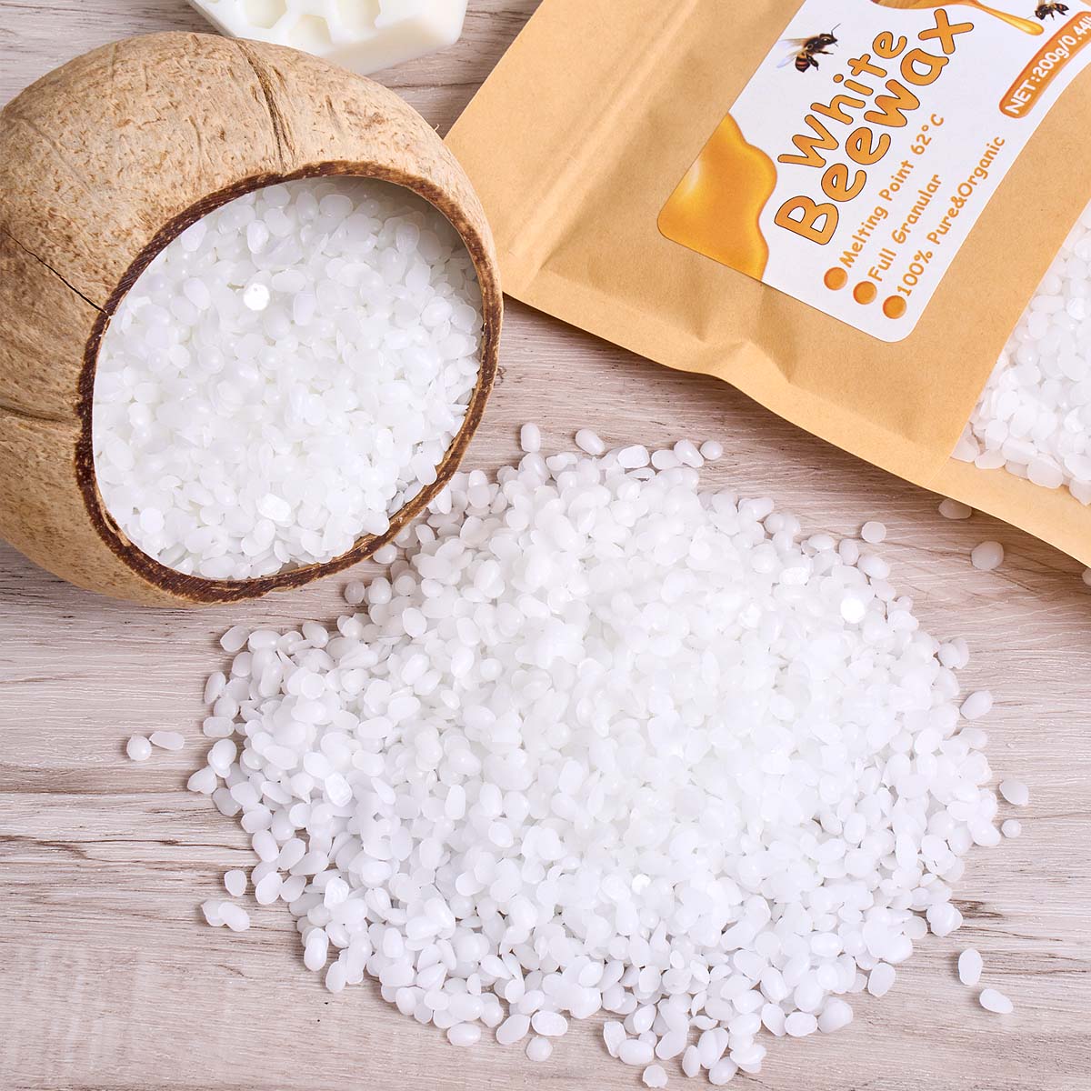 1000g White Beeswax DIY Candle - Candle Making Kit Beeswax ulasan dan harga