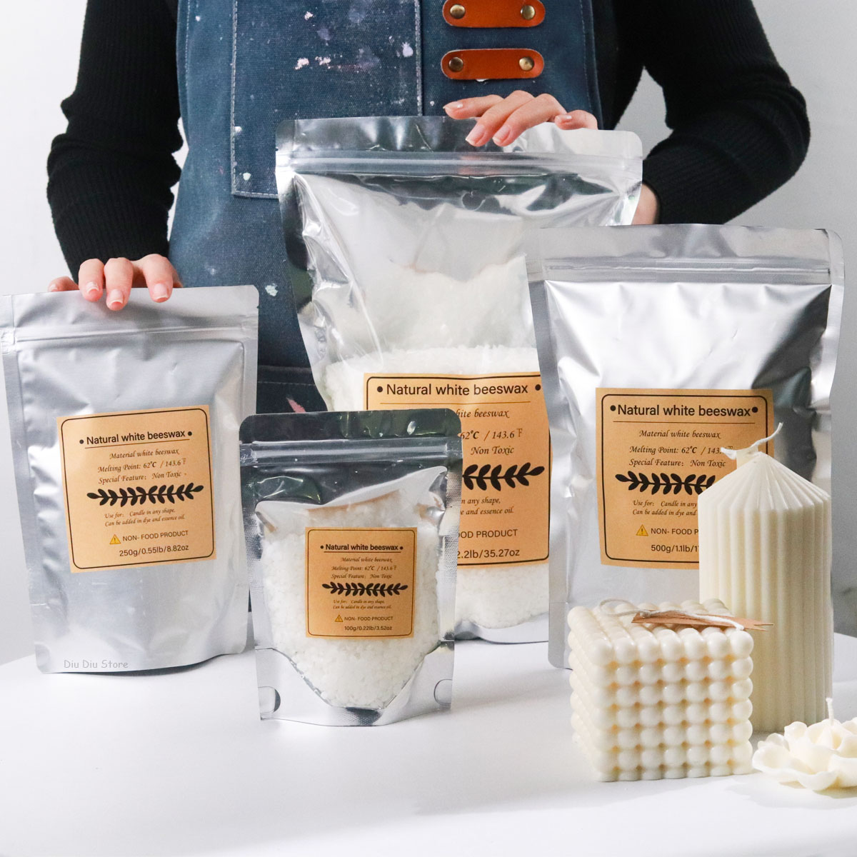 White Beeswax Pure Natural Gra - Candle Making Kit Beeswax ulasan dan harga