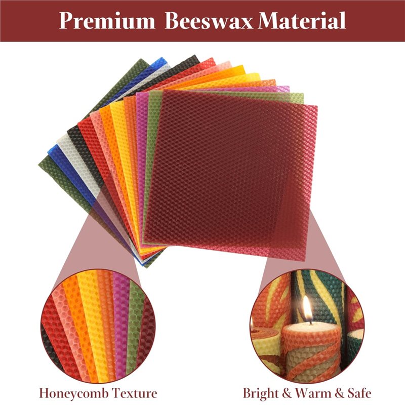 AT21-Bee Swax Sheets(24Pcs), 8 - Candle Making Kit Beeswax ulasan dan harga