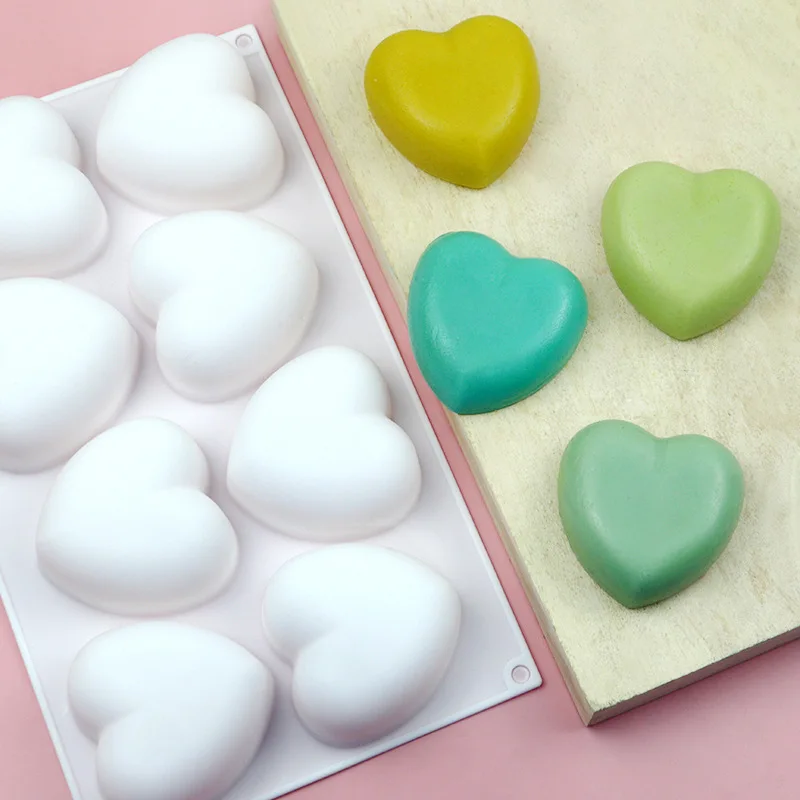 Love Heart Silicone Soap Mold  - Candle Making Products ulasan dan harga