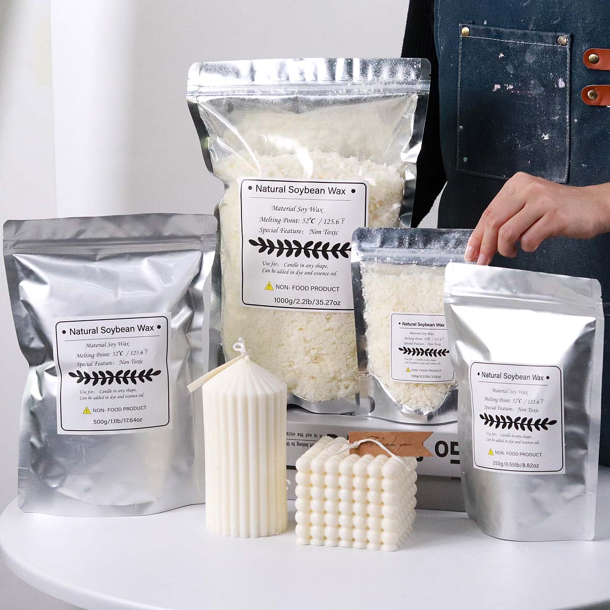 100/250/500/1000g Natural Soy  - Candle Making Raw Material ulasan dan harga