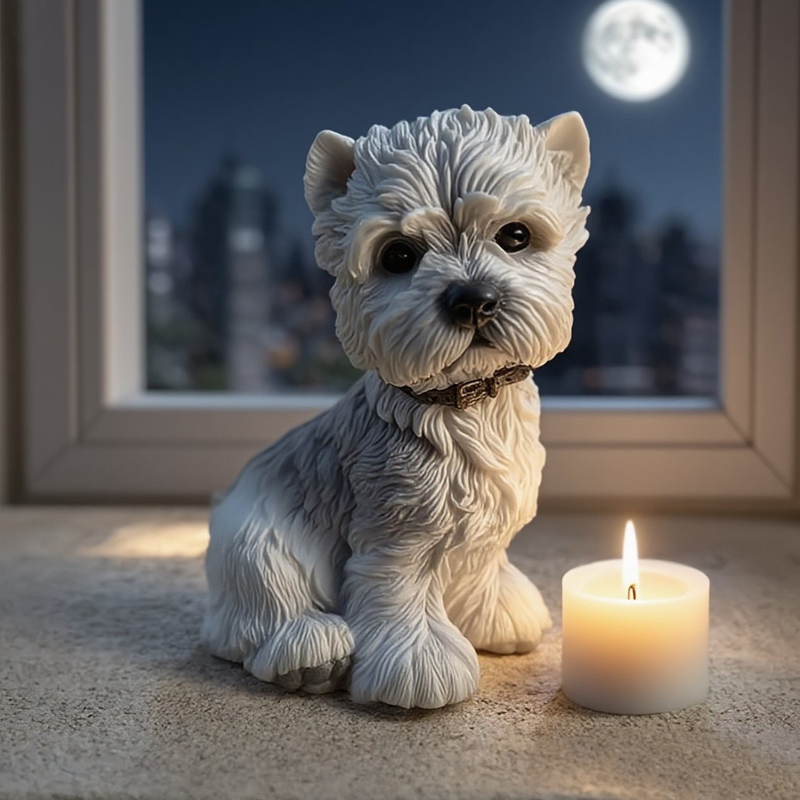 Cute Puppy Dog West Highland T - Candle Making Yorkshire ulasan dan harga