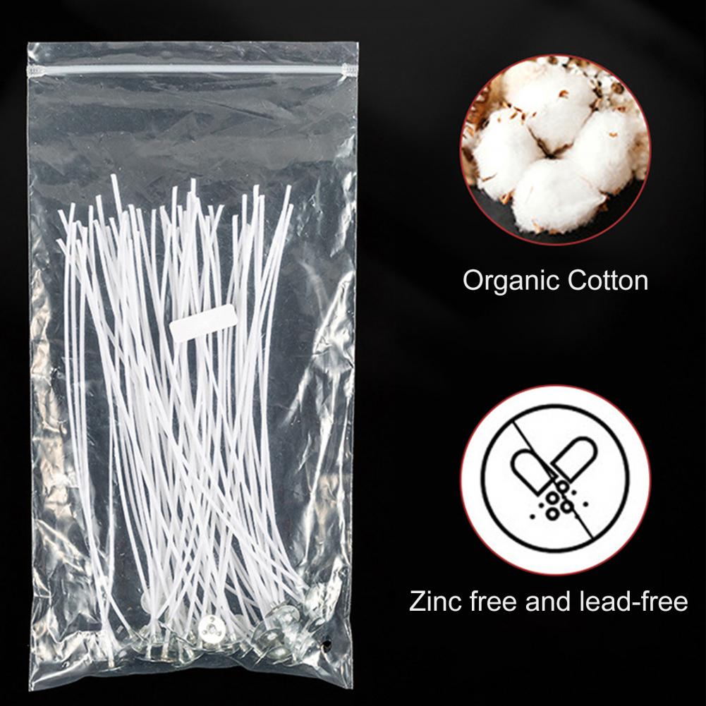 50Pcs 10/12/14/16cm Cotton Can - Candle Making Kit Beeswax ulasan dan harga