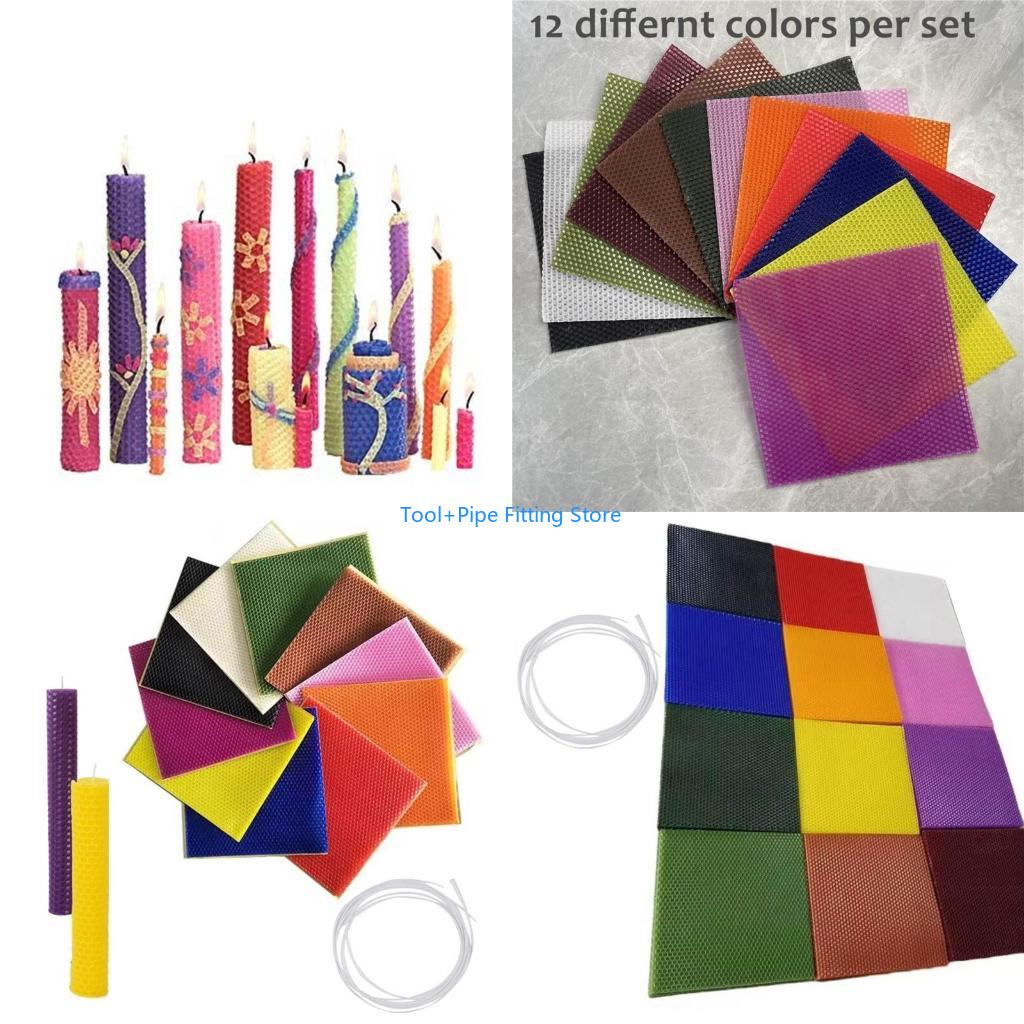 F92B 12 Pieces Wax Sheets for  - Candle Making For Kids ulasan dan harga