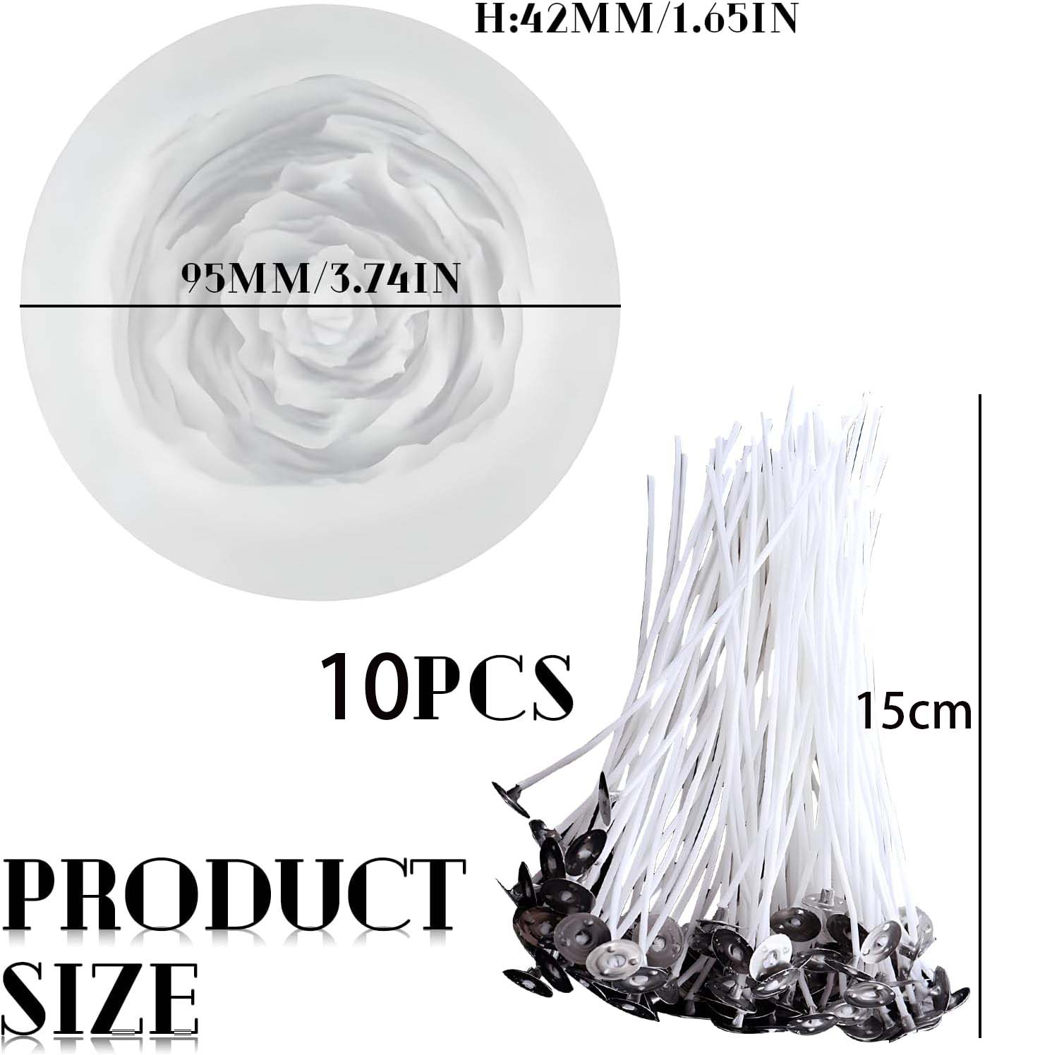 Silicone 3D Peony Candle Mould - Candle Making Kit For Kids ulasan dan harga