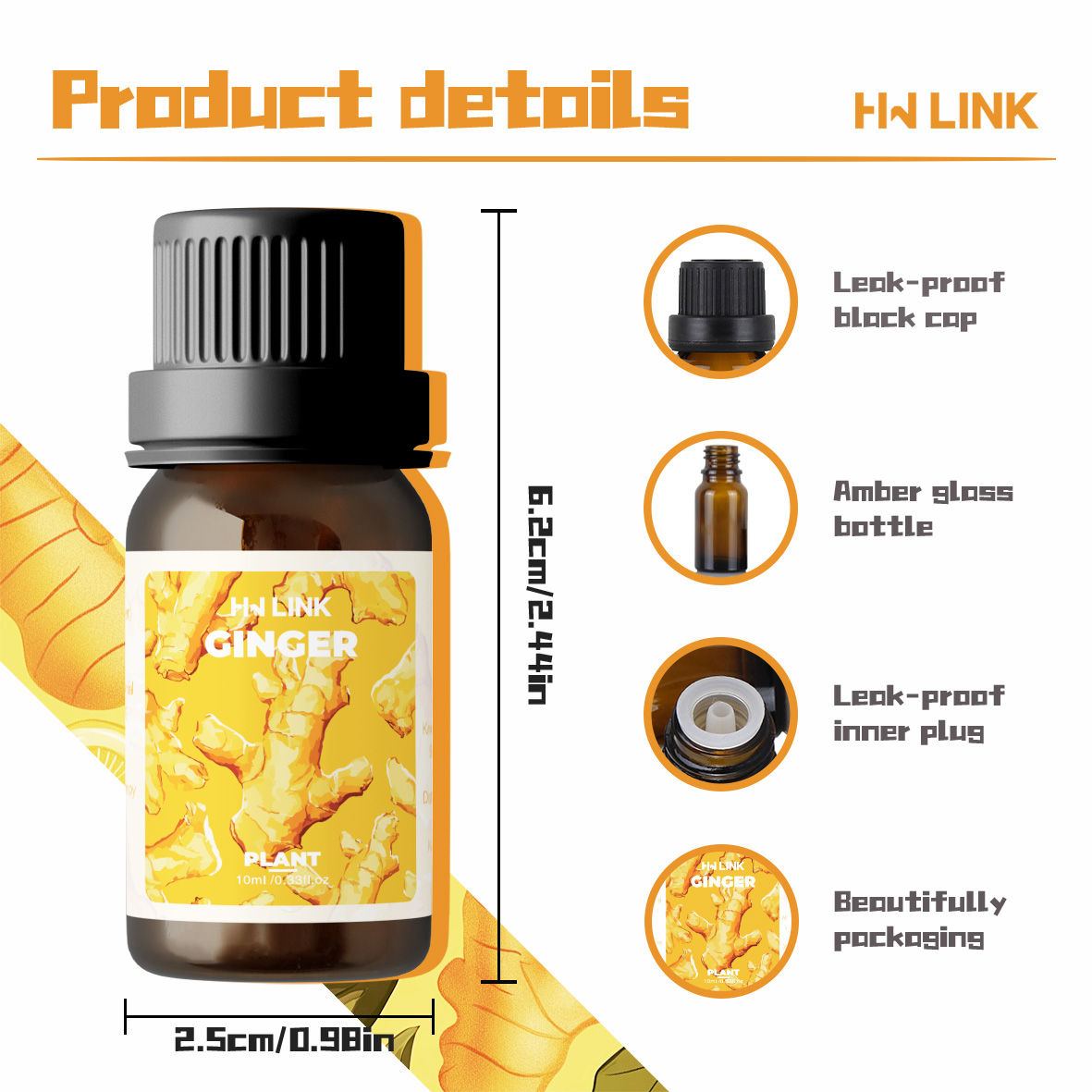 Ginger Oil 100%Pure Natural Gi - Candle Making Essentials ulasan dan harga
