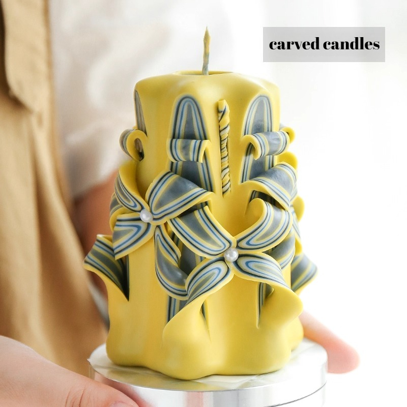 1KG Carved Scented Candle Raw  - Candle Making Raw Material ulasan dan harga