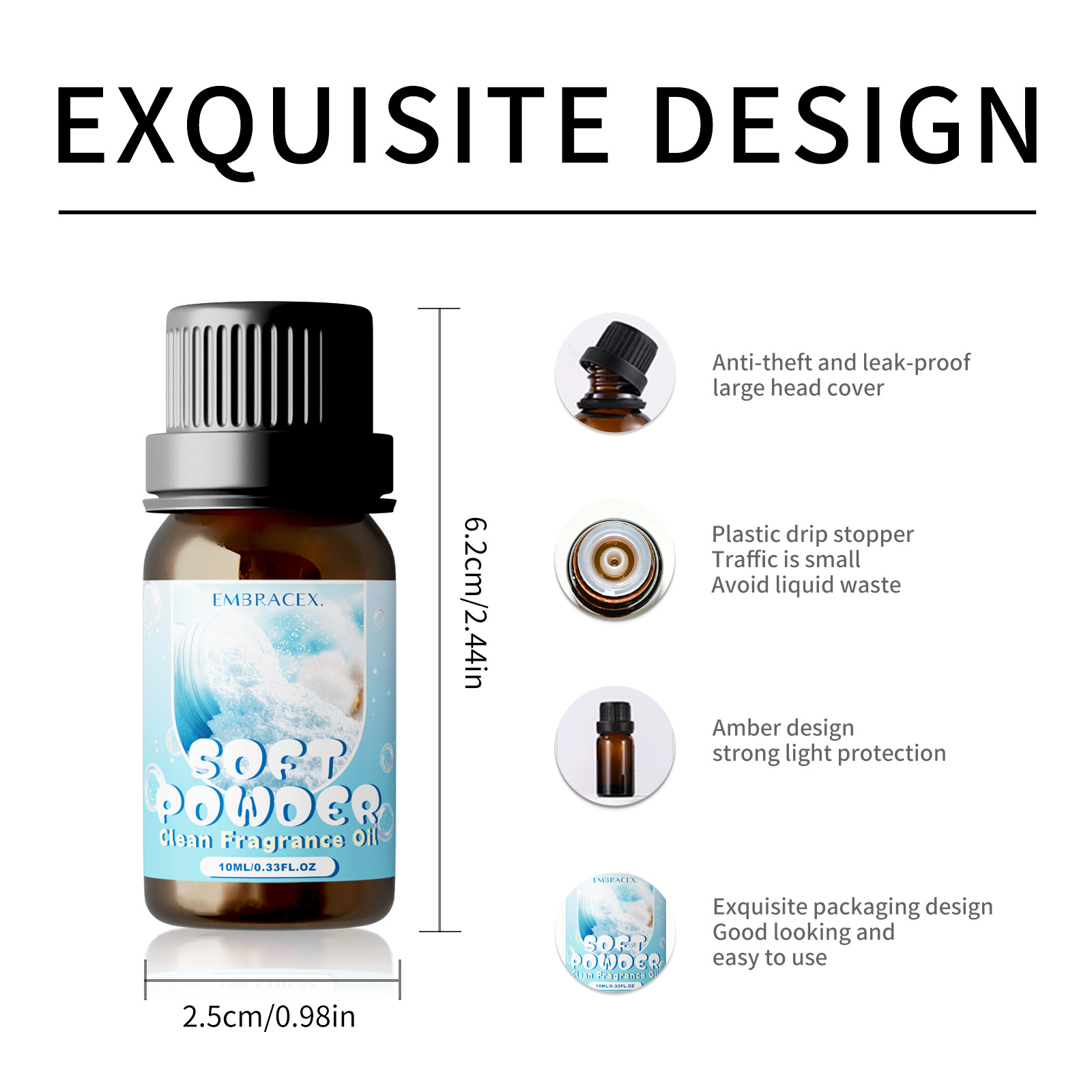 10ml Soft Powder Essential Oil - Candle Making Essentials ulasan dan harga