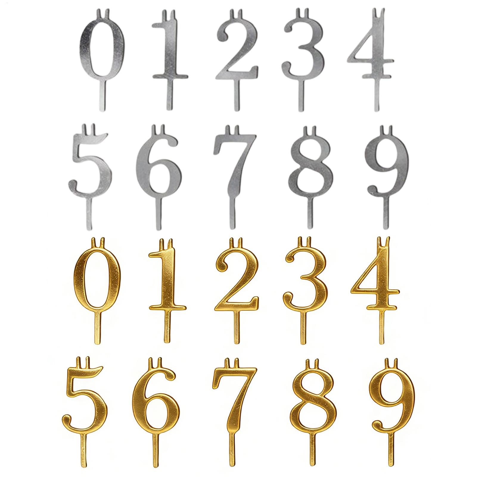 10pcs 0-9 Number Cake Toppers  - Candle Making Products ulasan dan harga