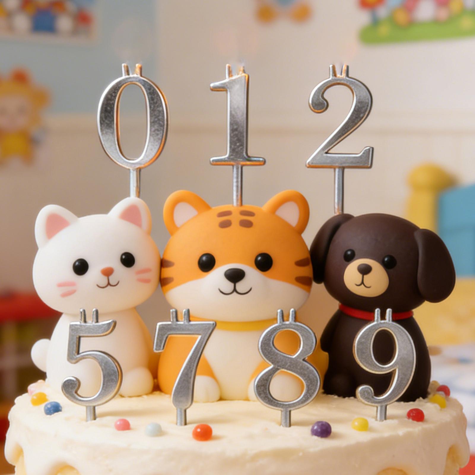 10pcs 0-9 Number Cake Toppers  - Candle Making Products ulasan dan harga